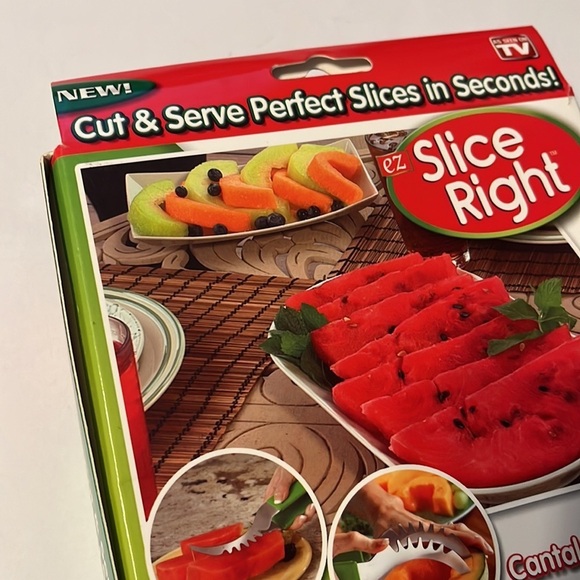 EZ Slice Right Water Melon Cake Honey Dew Slicer Original Seen on TV Picnic Prep - Picture 5 of 6